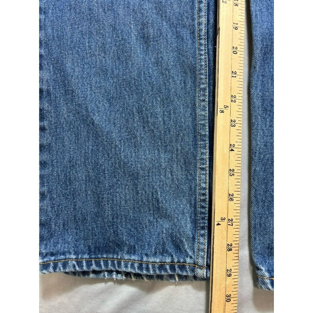 Vintage 80s Levis 505 Mens 33x30 Blue Reg Straight Made In Canada Nice Patch - Picture 3 of 12